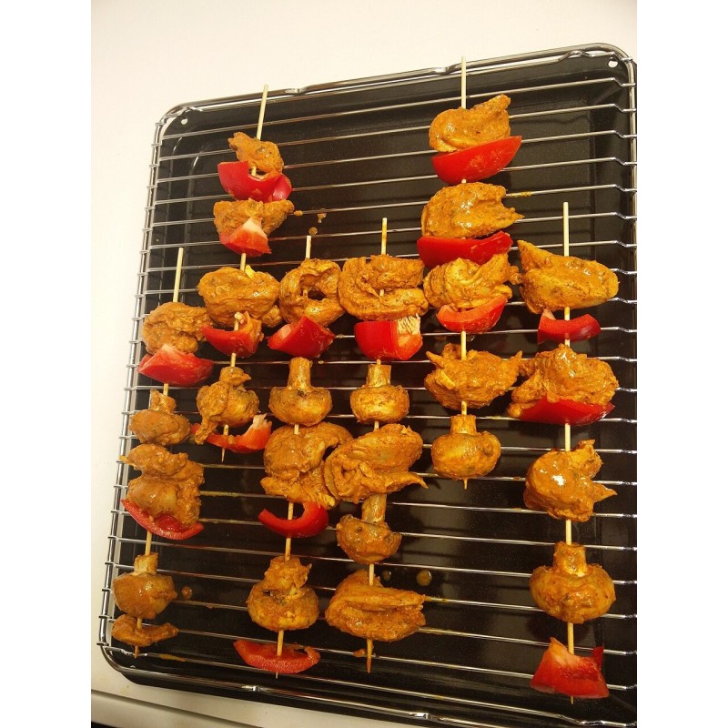 Brochette de filet de poulet ou dinde aux poivrons