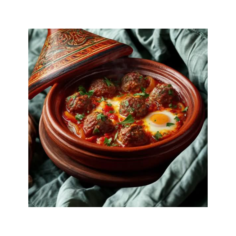Tajine de Kefta aux Œufs et Sauce Tomate Maison