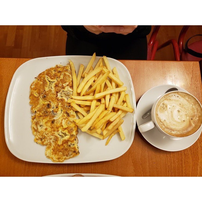 Omelette aux champignons