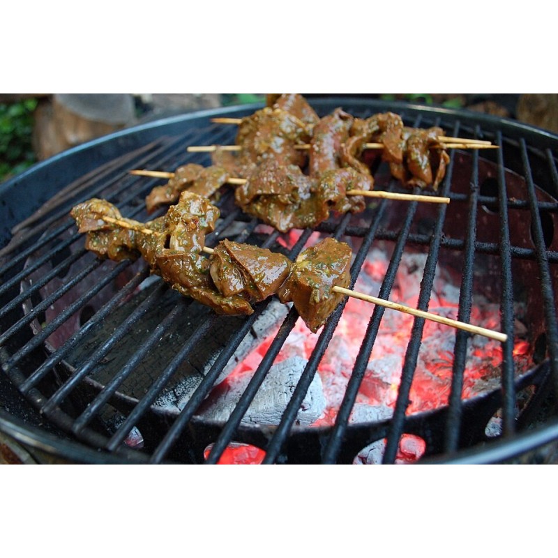 Brochette de cœur d'agneau